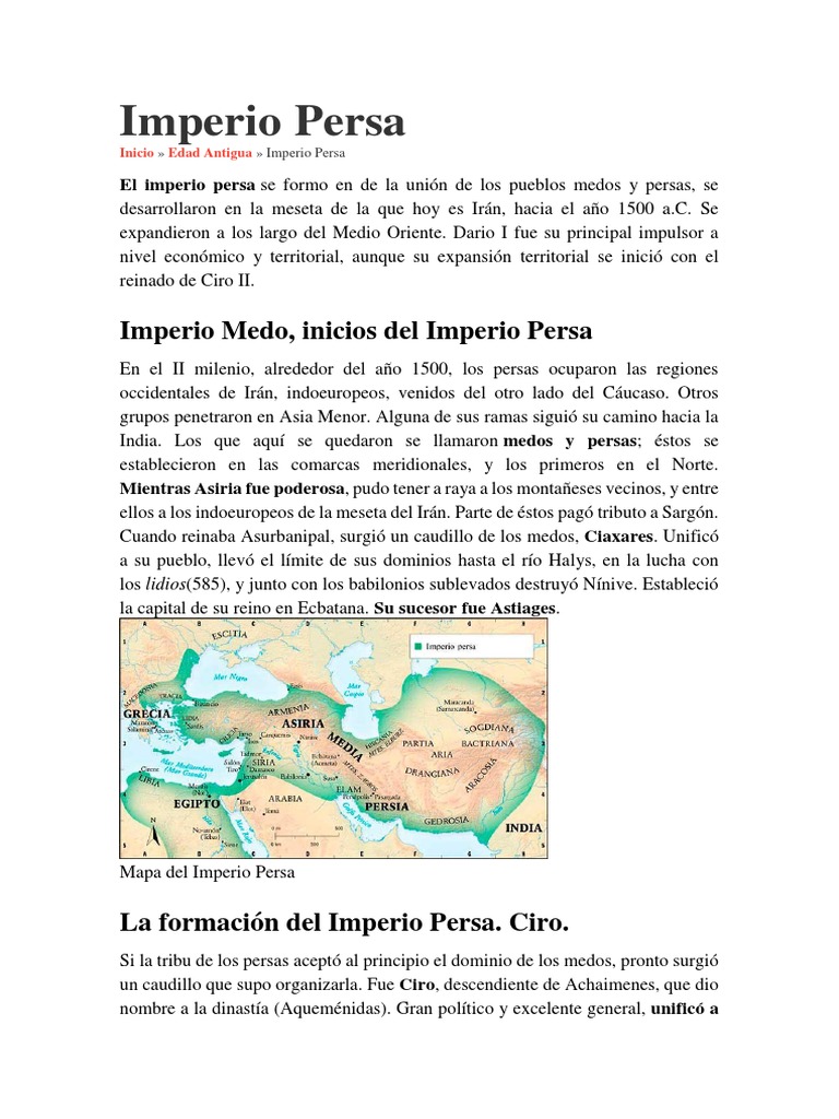 Imperio Persa Pdf Imperio Aqueménida Ciro El Grande