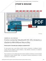 Como Conectar Bluetooth HC-05, Arduino y Diadema MindWave NeuroSky - The Inventor's House