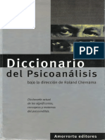 Chemana. Diccionario Del Psicoanálisis