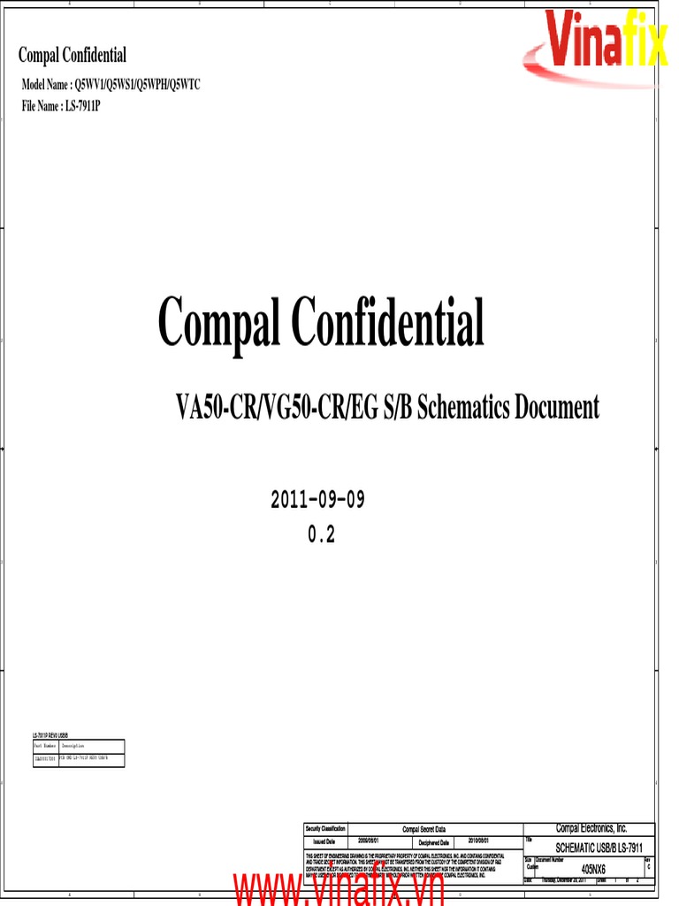 LA-7912P Rev 1.0 | PDF | Classified Information