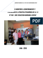 Plan de Monitoreo,Acompañamiento de La Practica Pedagogica I.E. 1156-JSBL Ccesa007