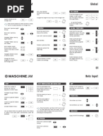 MASCHINE JAM 2.6.5 Cheat Sheet English 0517