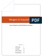 Mergers & Acquisitions: Bank of Rajasthan ACQUISITION by ICICI Bank