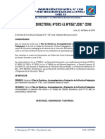 Resolucion Directoral Del Plan de Monitoreo,Acompañamiento y Evaluacion de La Practica Pedagogica Ccesa007