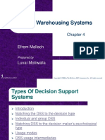 DSS & Warehousing Systems: Efrem Mallach