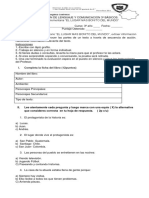 Evaluación de Lenguaje y Comunicacion 3º Básicos