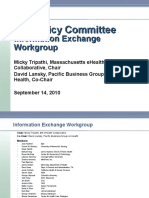 2010-09-14 Information Exchange Workgroup - HIT Policy Committee - Provider Directories