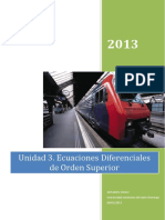 Unidad 3. Ecuaciones Diferenciales Lineales de Orden Superior PDF