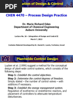 CHEN 4470 - Process Design Practice: Dr. Mario Richard Eden Department of Chemical Engineering Auburn University