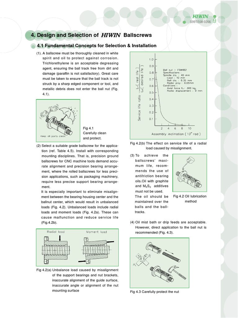 Ball Screw PDF PDF Bearing (Mechanical) Accuracy And Precision