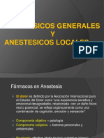 1.- Anestesicos Generales y Locales