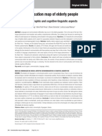 Communication Map of Elderly People Sociodemographic and Cognitive-Linguistic Aspect