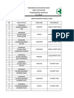 Jadwal Posyandu Lansia THN 2018