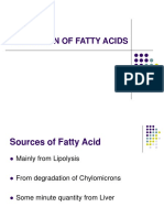 Oxdn of Fatty Acids