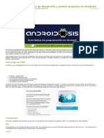 Instalación Del Entorno de Desarrollo y Primer Proyecto en Android 1 Parte
