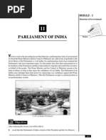 Parliament of India: Module - 3