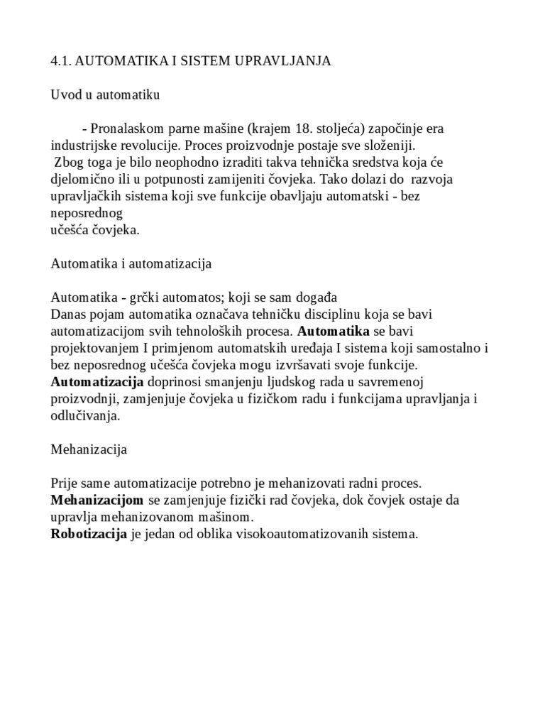Automatika - Oblast | PDF