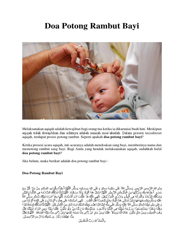 Doa Potong Rambut Bayi Pdf