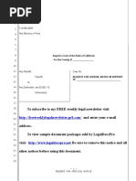 Sample Request For Judicial Notice For California