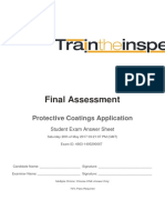 Final Assessment: Protective Coatings Application