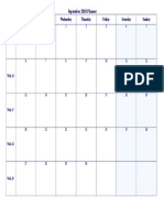 September 2010 Planner: Monday Tuesday Wednesday Thursday Friday Saturday Sunday