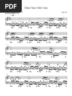 Glass Vase Cello Case Compositions Musicales Elements De La