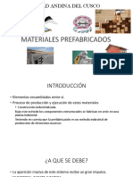 Materiales Prefabicados