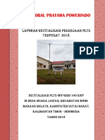 Laporan Revitalisasi PLTS Terpusat 100 KWP Muara Jawaq