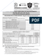 IBA Bangalore Fee Structure PGDM 2018 20