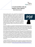 Brousse Lo Que El Psicoanálisis Sabe de Las Mujeres Como Género 19032015