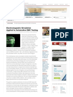 Electromagnetic Simulation Applied To Automotive EMC Testing - in Compliance Magazine