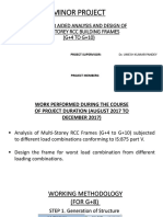 Minor Project: Computer Aided Analysis and Design of Multistorey RCC Building Frames (G+4 TO G+10)