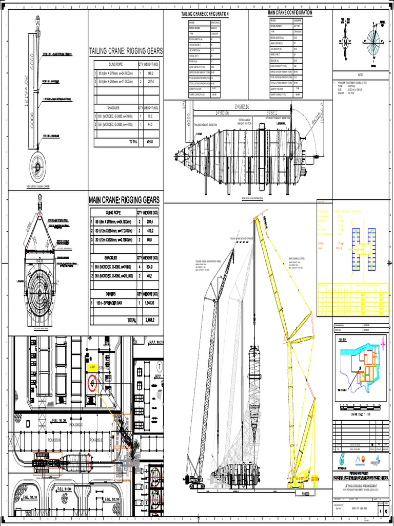 Crane Lifting Plan for V-231 Vessel | PDF | Crane (Machine ...
