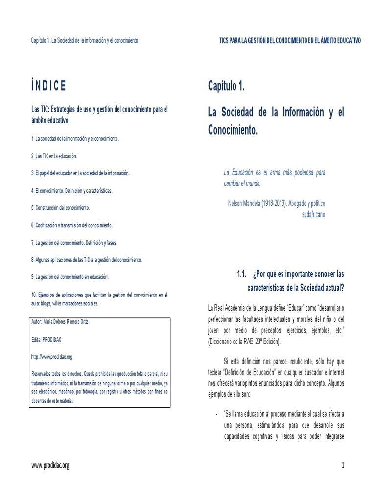 Capitulo 01 | PDF | Tecnología de información y comunicaciones | Maestros