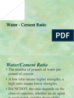 2 Water Cement