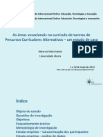 As Áreas Vocacionais No Currículo Glória Santos