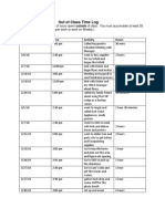 Haley Lamont Out of Class Time Log