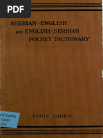 Cahen Louis.-serbian-English and English-Serbian Pocket Dictionary