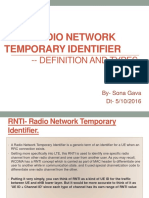 Rnti-Radio Network Temporary Identifier: - Definition and Types