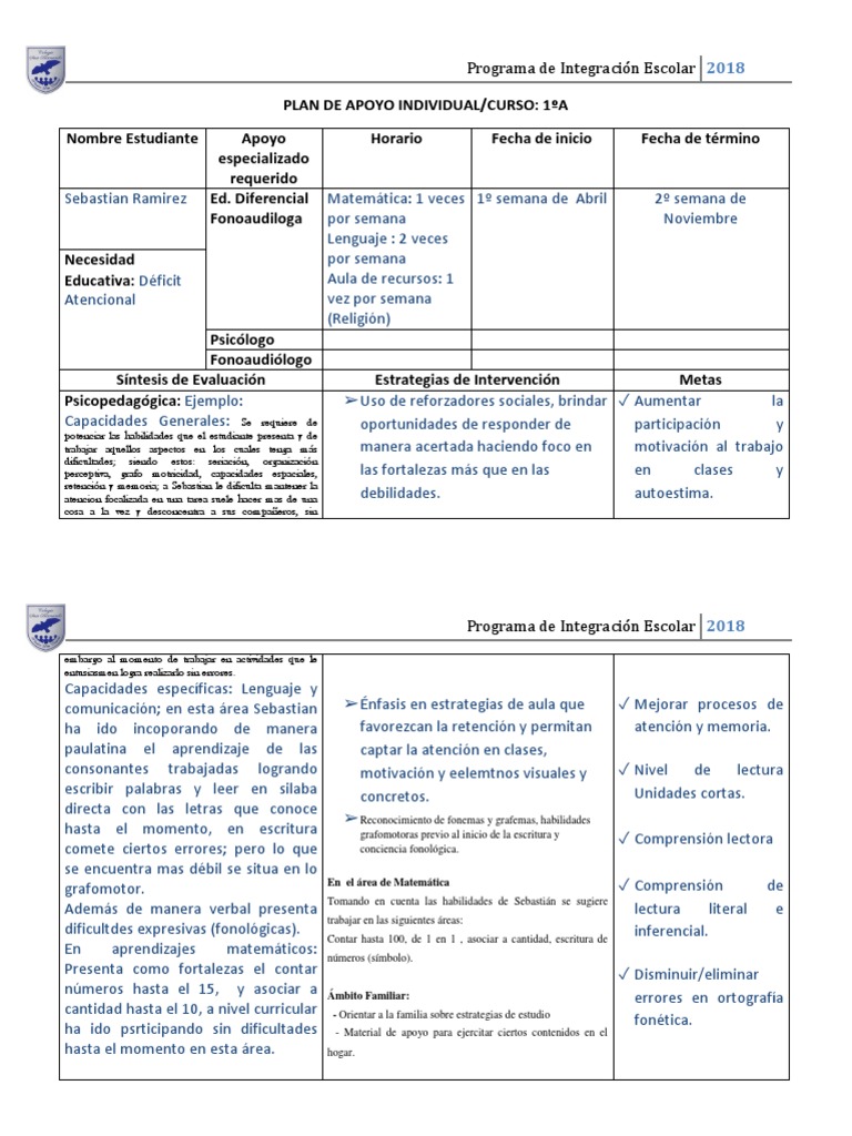 FORMATO Plan de Apoyo Individual PIE.docx Lectura (proceso) Escritura