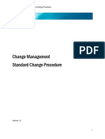 Change Management Standard Change Procedure