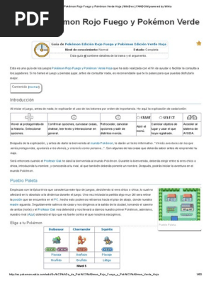 Guía De Pokémon Rojo Fuego Y Pokémon Verde Hoja Wikidex