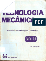 04 Tecnologia Mecânica - Vol II - Processos de Fabricação e Tratamento