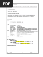 1: Programs Involving Data Transfer Instructions: Example Result: Before Execution: After Execution