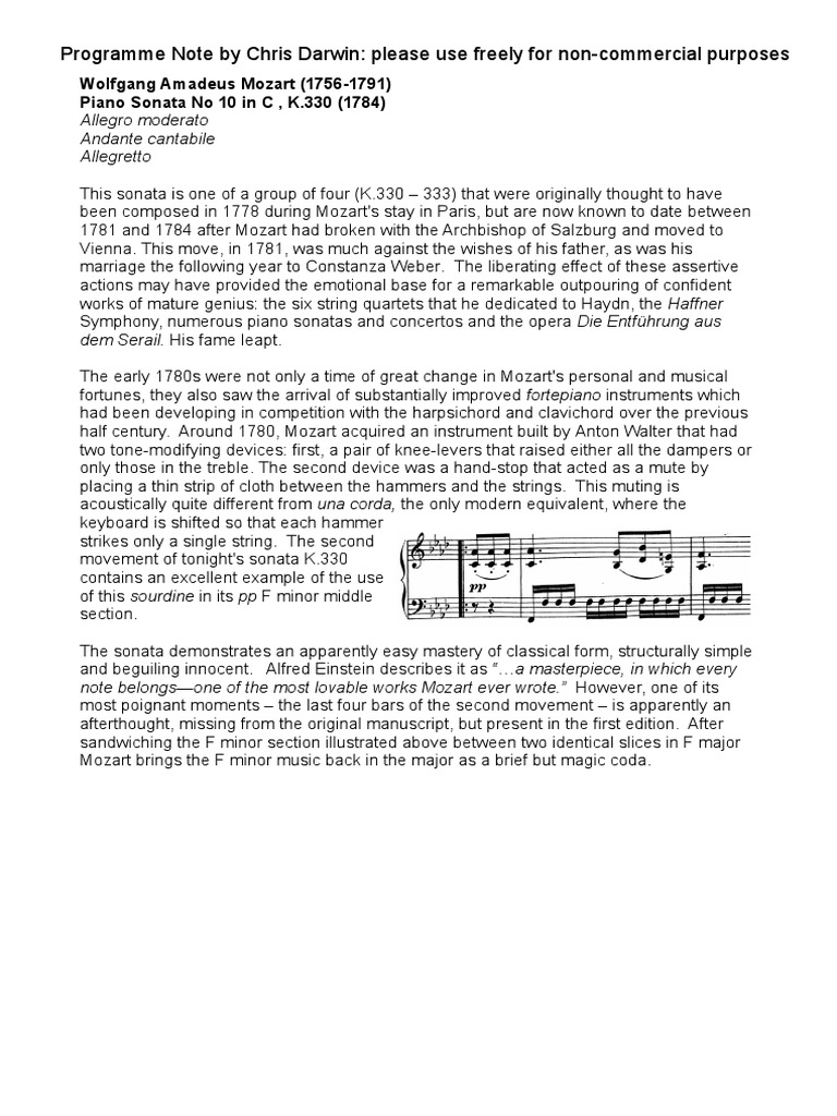 MOZART PIANO SONATA K330 UNIVERSITY OF SUSSEX PDF intelligence overview