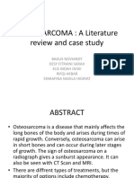 OSTEOSARCOMA: A Literature Review and Case Study