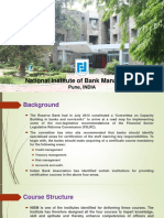 National Institute of Bank Management: Pune, INDIA