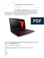 Pc Portable Gaming Lenovo Legion y520 i5 80wk00atfg