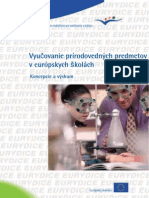 Vyučovanie Prírodovedných Predmetov V Európskych Školách Koncepcie A Výskum