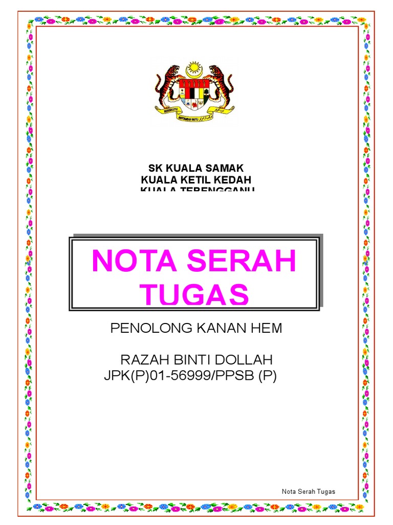 Nota Serah Tugas | PDF